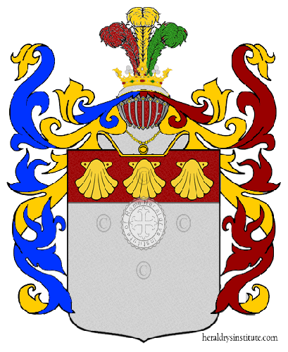 Escudo de la familia Camillo Mariani Conte Benso Di Cavour