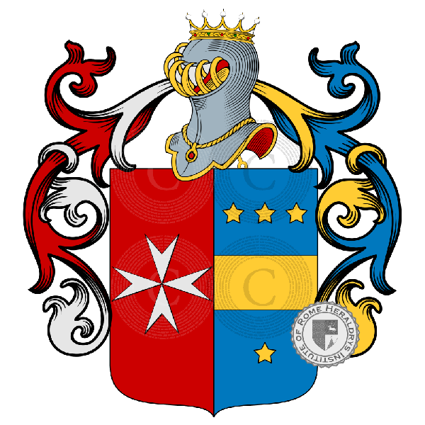 Coat of arms of family De La Croce