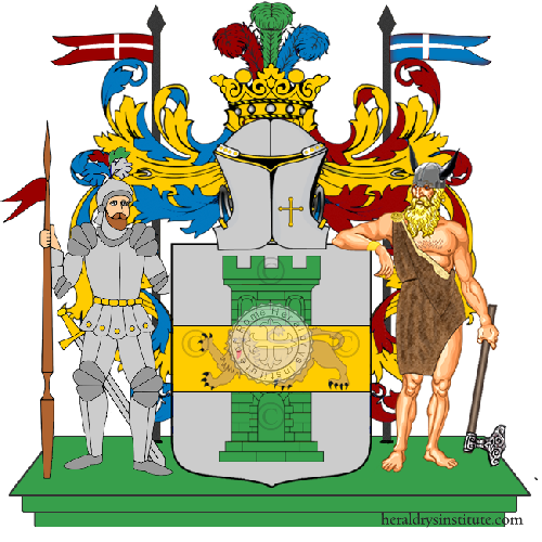 Wappen der Familie Dujmovic Di Hvar Isola Davanti Spalato