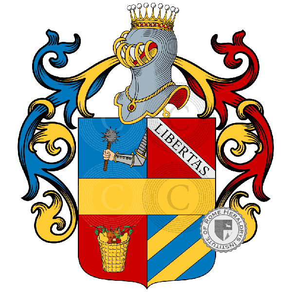 Coat of arms of family Cestare