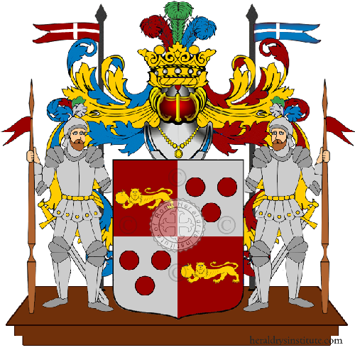 Coat of arms of family Calcagnini