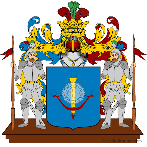 Coat of arms of family Recagno English