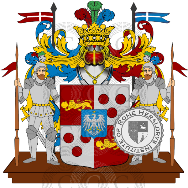 Wappen der Familie Calcagnini Estense
