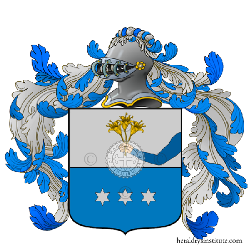 Coat of arms of family Cristofori (in English)