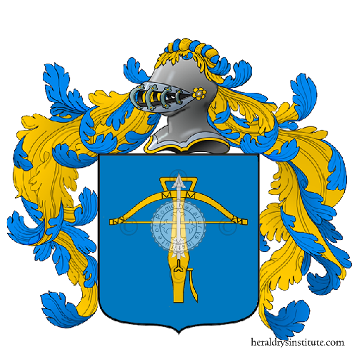 Coat of arms of family Balestra (Portuguese)