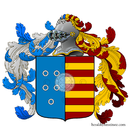 Coat of arms of family Oradini (Spanish)