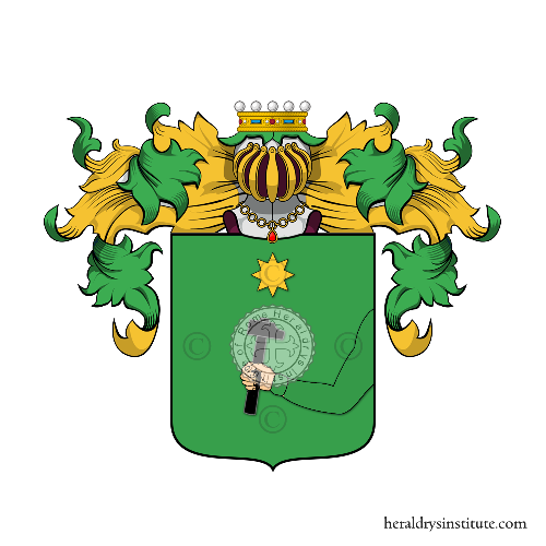 Coat of arms of family Magnarin O Magnanin