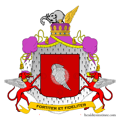 Coat of arms of family Bevilacqua Ariosti