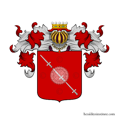 Coat of arms of family Capidivacca
