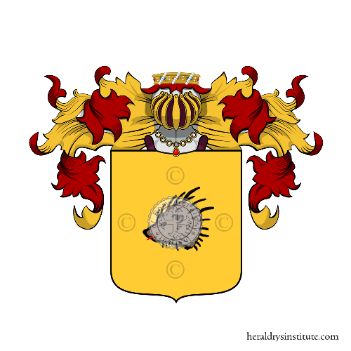 Coat of arms of family Ricci Lotteringi Del Riccio
