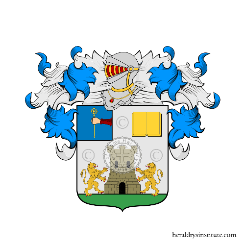 Coat of arms of family Vegini De Mazzoleni