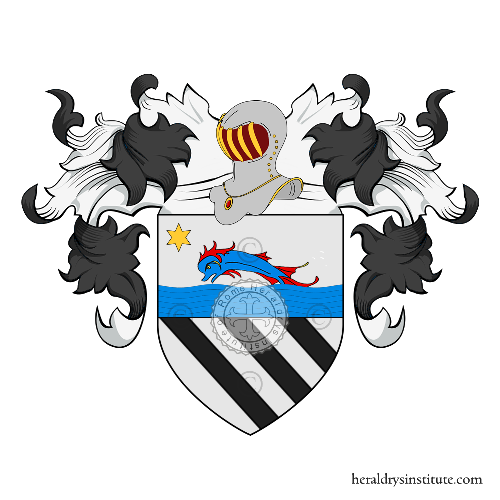 Wappen der Familie Facino   ref: 16334