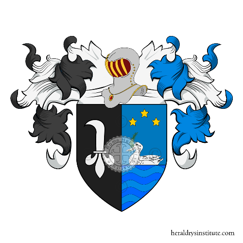 Coat of arms of family Ronci, Runci o Runcini - ref:16607