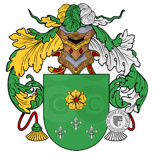 Coat of arms of family De La Rosa