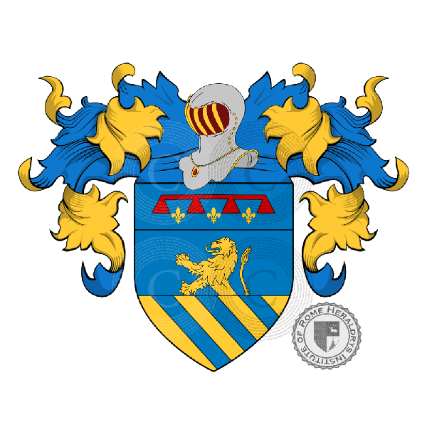 Coat of arms of family Martelli (Emilia)   ref: 17207