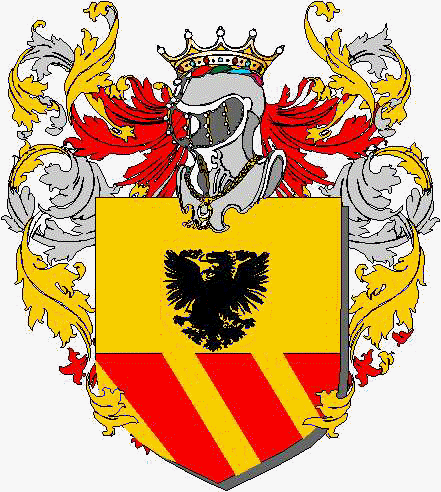 Coat of arms of family Cattaneo De Capitani D'Arzago