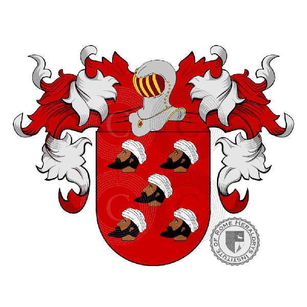 Coat of arms of family Amorìn - ref:19653