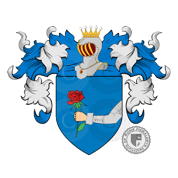 Coat of arms of family Rossi - ref:19746