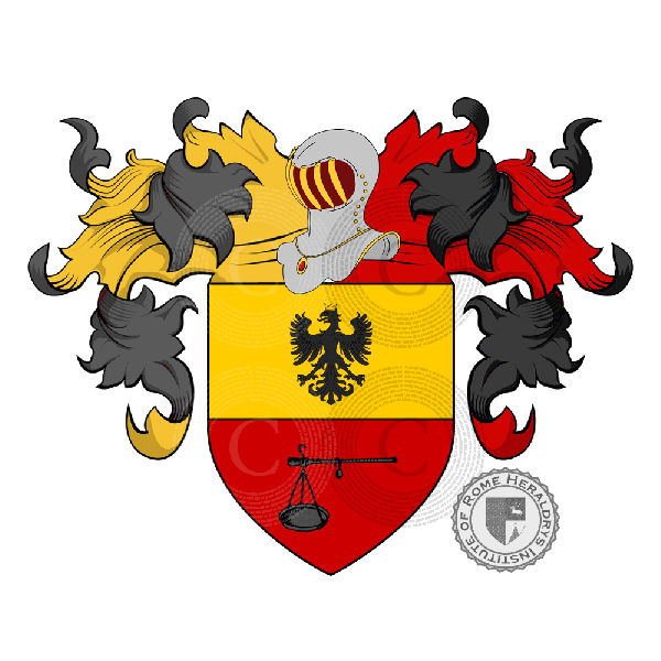 Coat of arms of family Pesenti - ref:19904