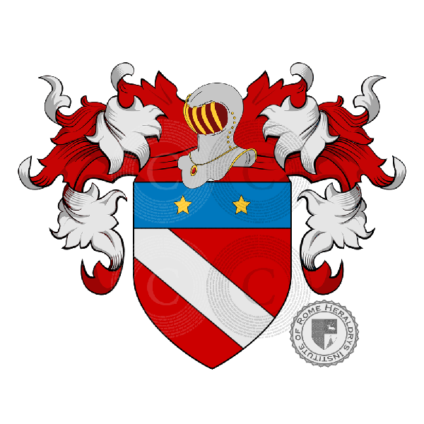 Coat of arms of family Faetani   ref: 20077
