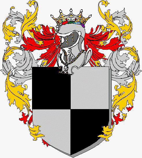 Coat of arms of family Mezzabarba Birago