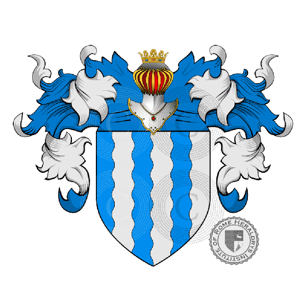 Coat of arms of family Cacci   ref: 23002