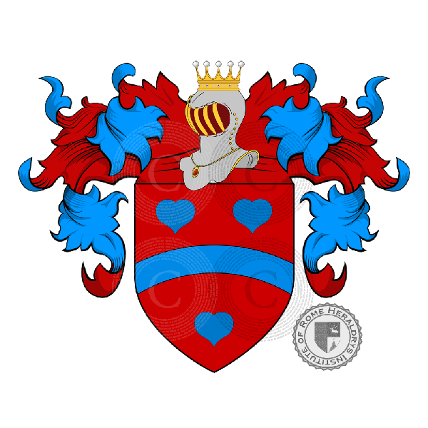 Coat of arms of family Amadori - ref:23580