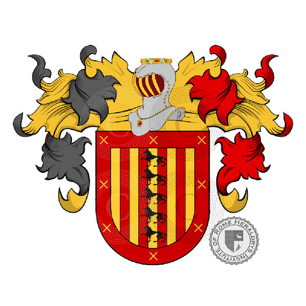 Coat of arms of family Rodrìguez - ref:23612