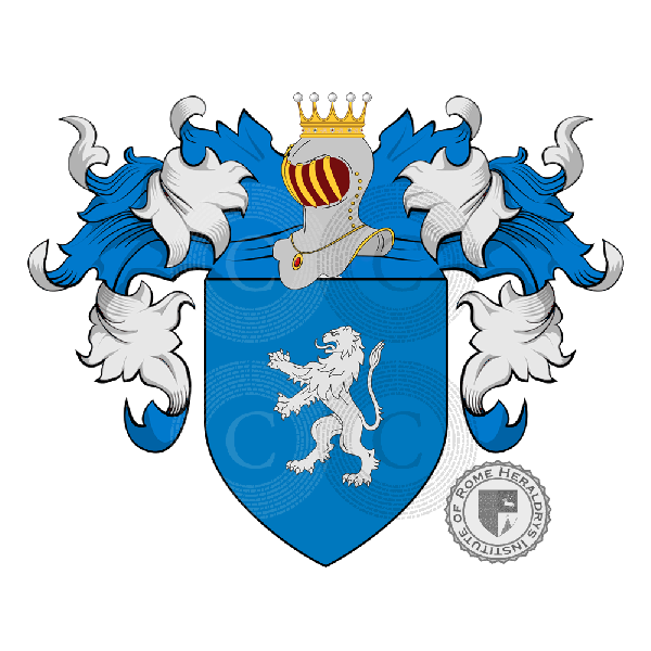 Coat of arms of family Rossi - ref:23721