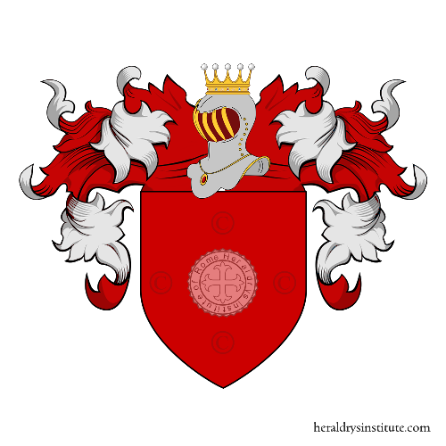 Coat of arms of family Rossi - ref:23725