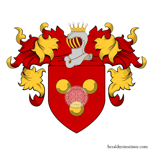 Coat of arms of family Cheluzzi - ref:24563