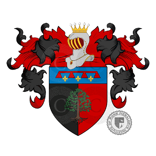 Coat of arms of family Olmi   ref: 24976
