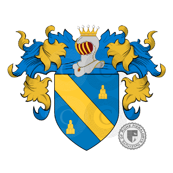 Coat of arms of family Crociani   ref: 25263