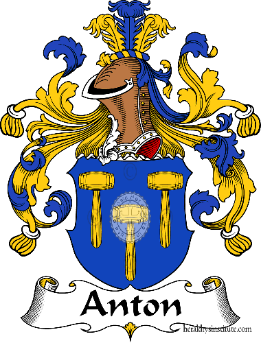 Coat of arms of family Anton   ref: 30080