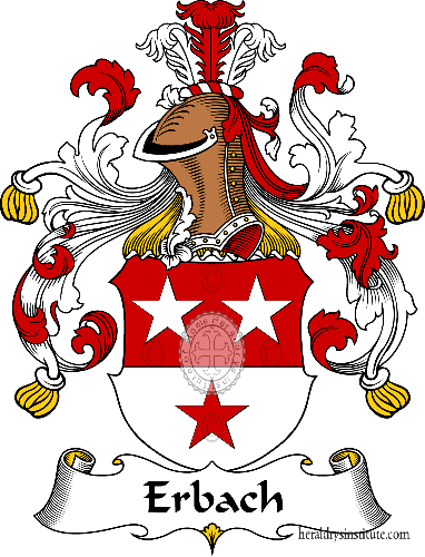 Coat of arms of family Erbach   ref: 30425