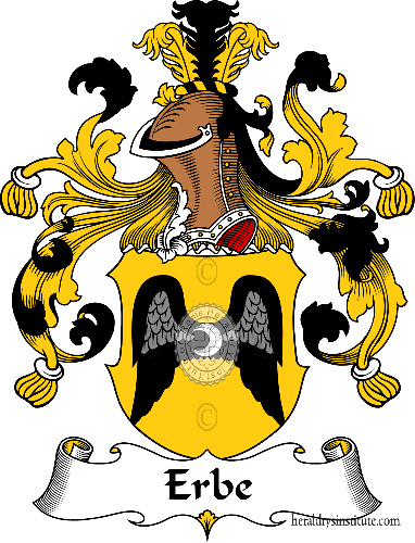 Coat of arms of family Erbe   ref: 30426