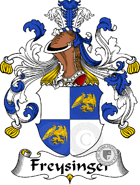 Coat of arms of family Freysinger - ref:30512