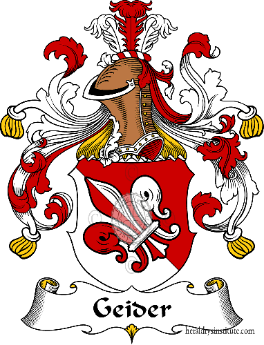 Coat of arms of family Geider - ref:30560