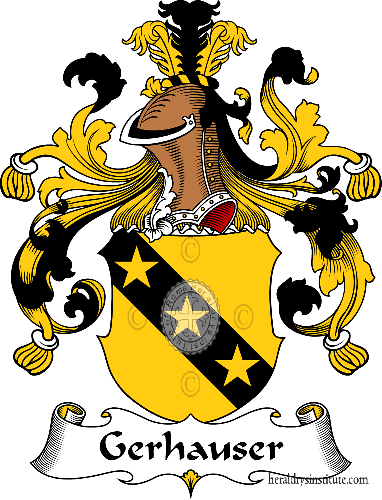 Coat of arms of family Gerhauser - ref:30575