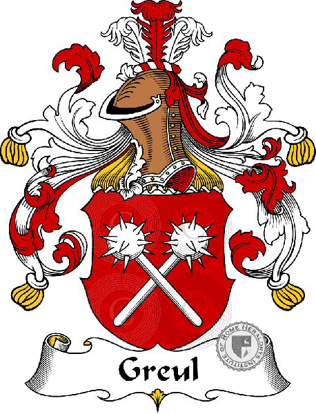 Coat of arms of family Greul - ref:30647