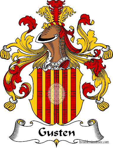 Coat of arms of family Gusten - ref:30681