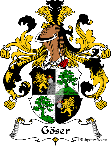Coat of arms of family Göser - ref:30687