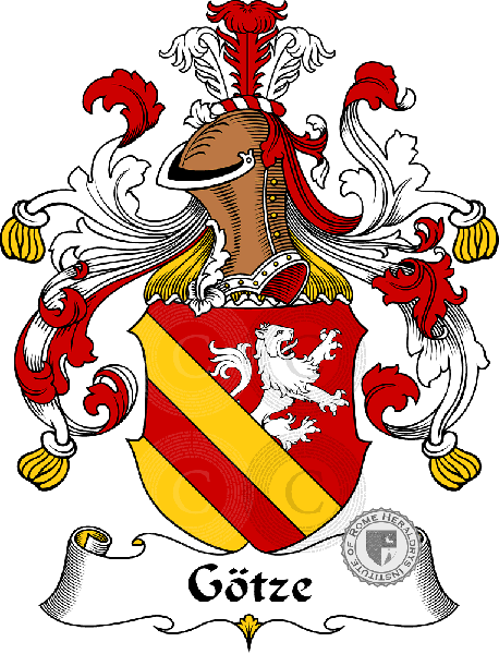 Coat of arms of family Götze - ref:30689