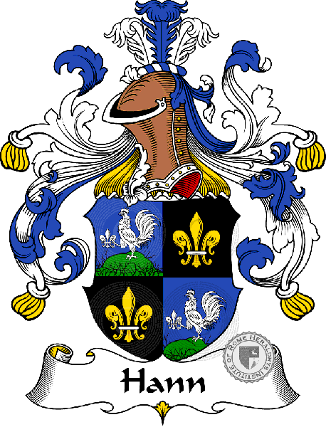 Coat of arms of family Hann - ref:30734