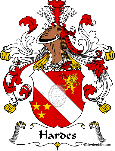 Coat of arms of family Hardes - ref:30740