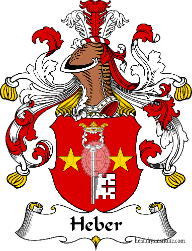 Coat of arms of family Heber - ref:30795