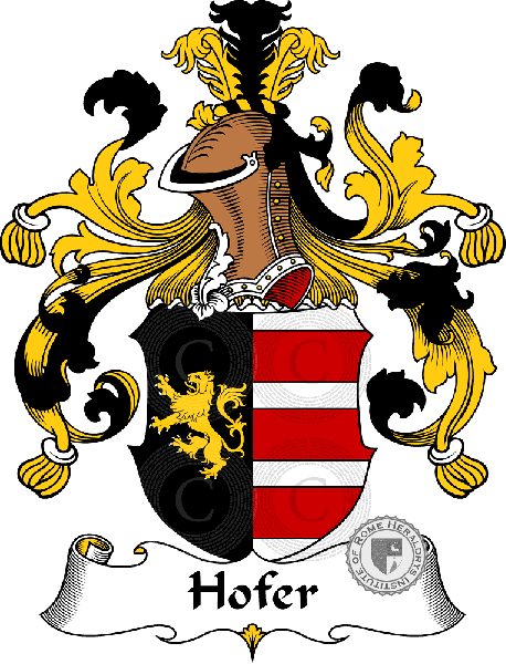 Coat of arms of family Hofer - ref:30908