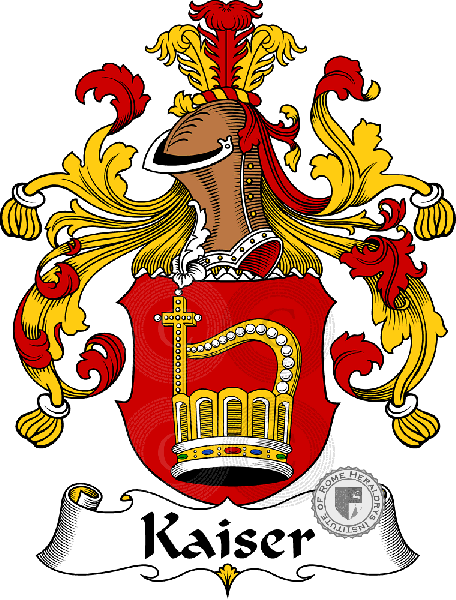 Coat of arms of family Kaiser - ref:31002