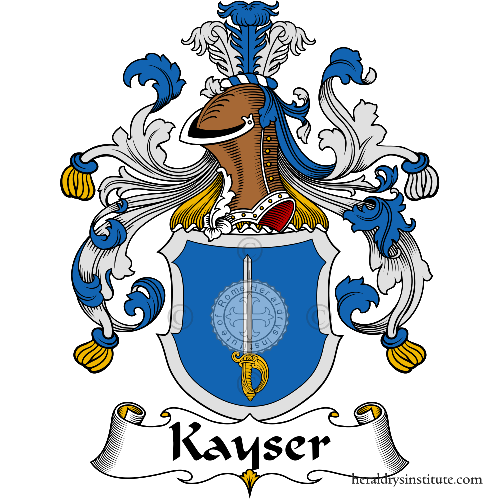 Coat of arms of family Kayser - ref:31029