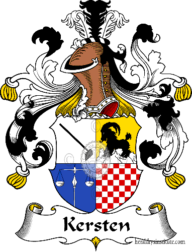 Coat of arms of family Kersten - ref:31048